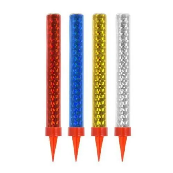Barevné dortové fontánky 12 cm v balení dvanácti kusů