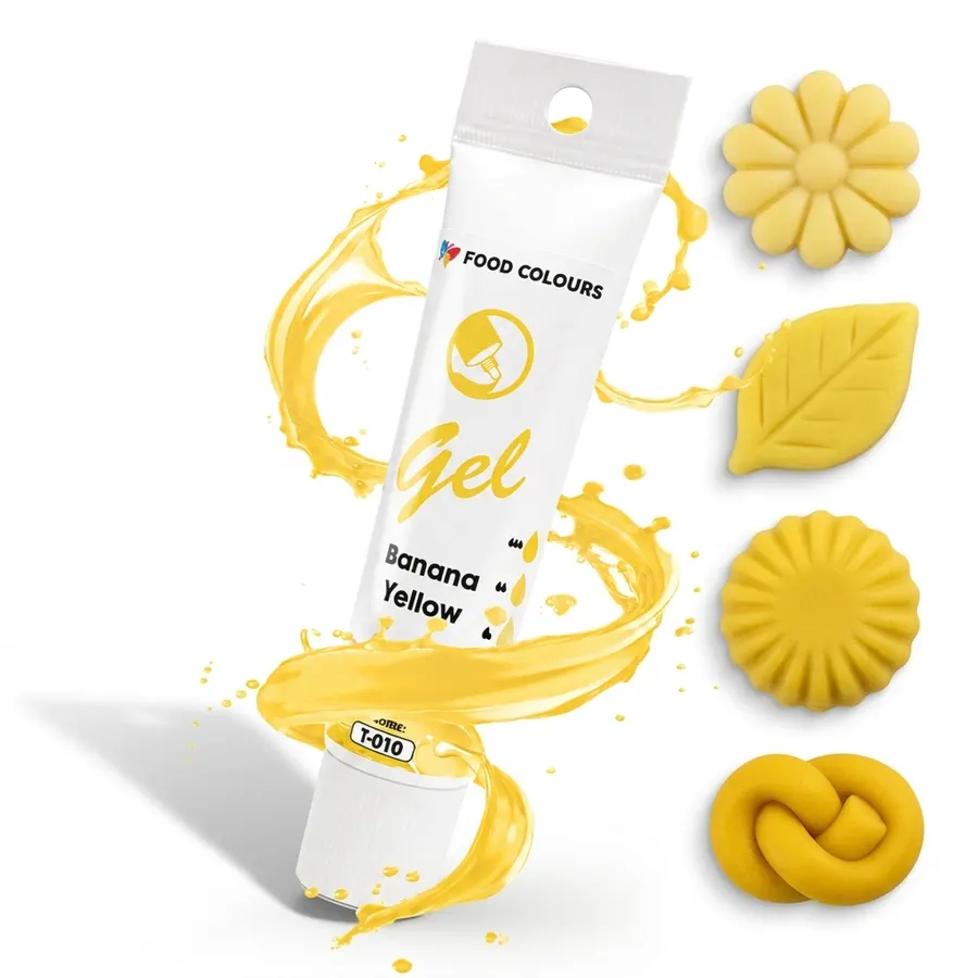 Tuba s banánově žlutou gelovou barvou Food Colours 30 g
