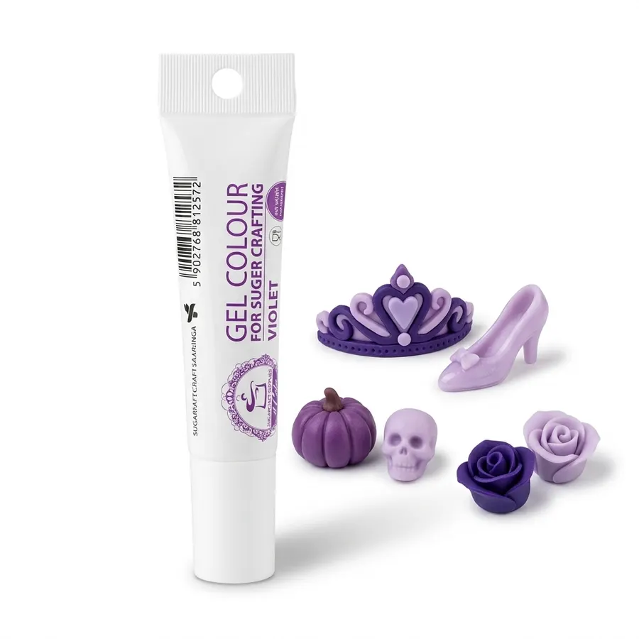 Tuba s fialovou gelovou barvou Food Colours Violet