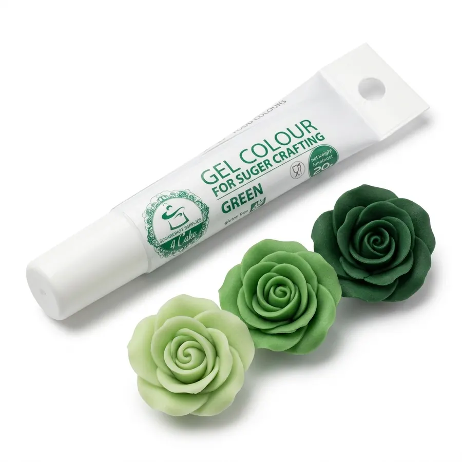 Tuba zelené gelové barvy Food Colours 20 g