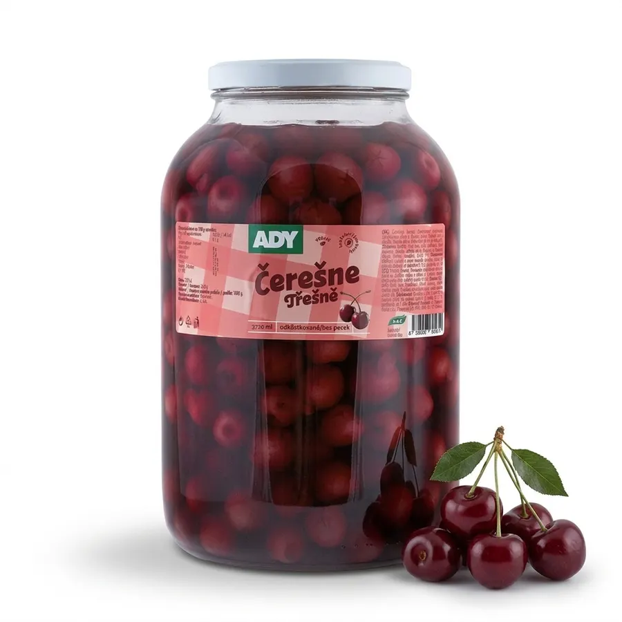 Velké balení vypeckovaných třešní v nálevu ADY
