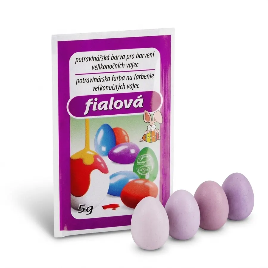 Sáček fialové potravinářské barvy na velikonoční vejce Aroco