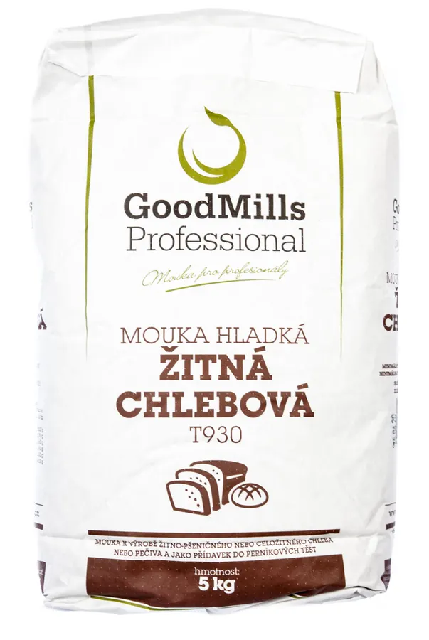 Pytel hladké žitné chlebové mouky T930 GOODMILLS
