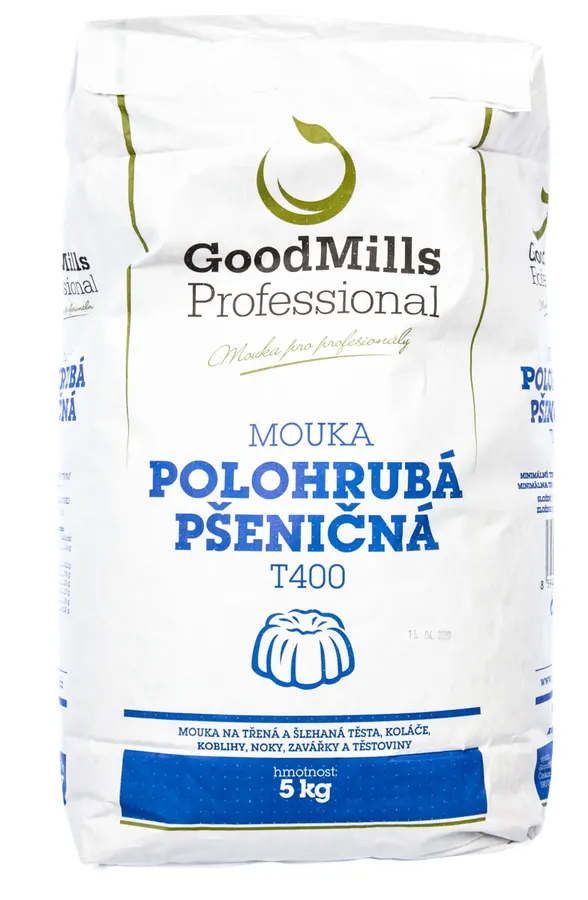 Pytel polohrubé pšeničné mouky GoodMills Professional 5 kg