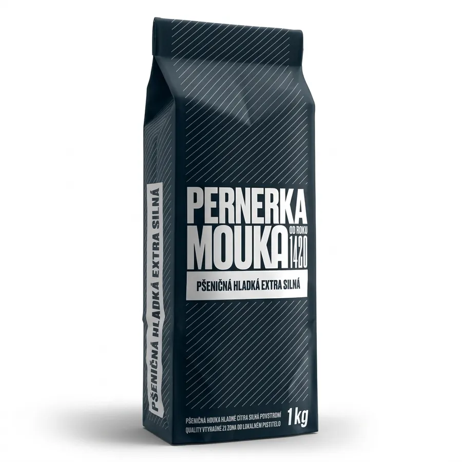 Papírový sáček pšeničné hladké mouky extra silné Pernerka 1 kg