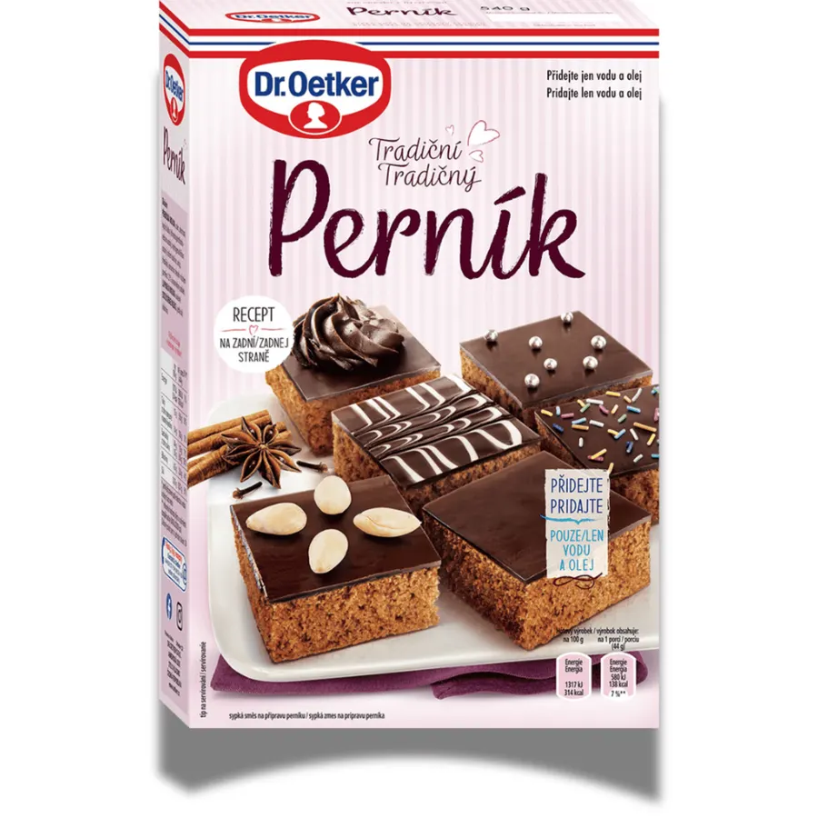Originální balení směsi na perník Dr. Oetker