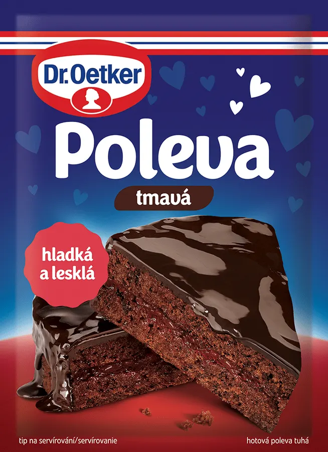 Sáček tmavé cukrářské polevy Dr. Oetker 100 g
