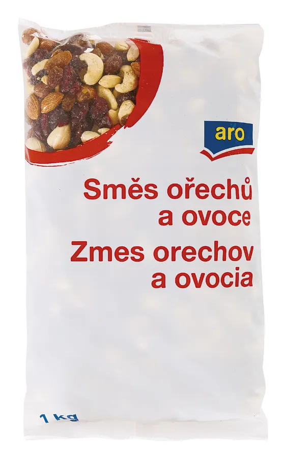 ARO směs ořechů a sušeného ovoce jedno kilogramové balení