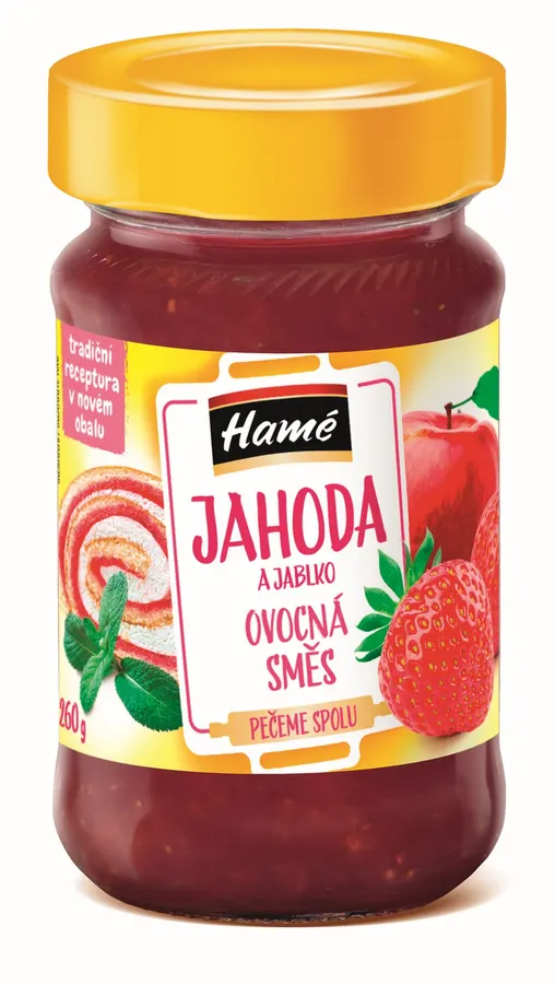 Sklenice ovocné směsi Hamé Jahůdka 260 g