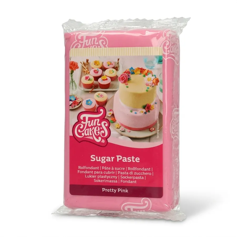 Růžová potahovací hmota FunCakes 250 g balení