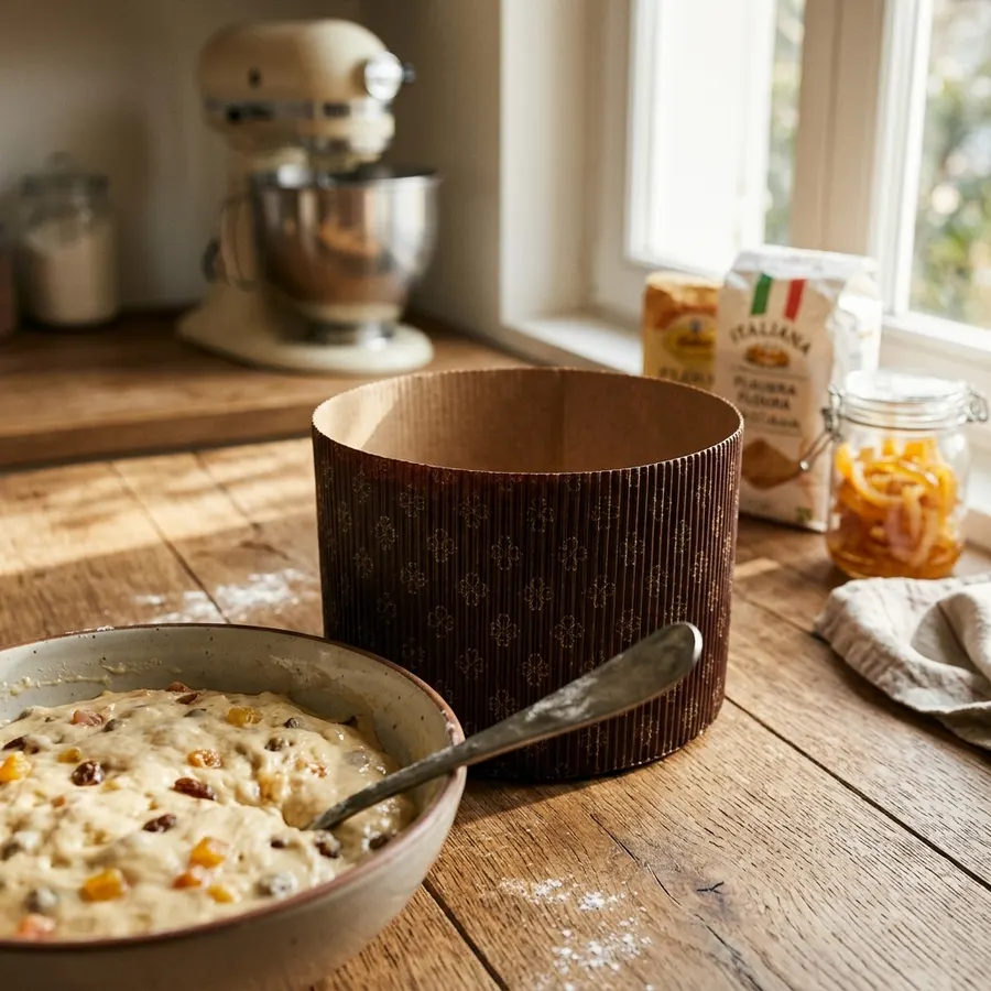 Vysoká papírová forma na pečení Panettone 500g