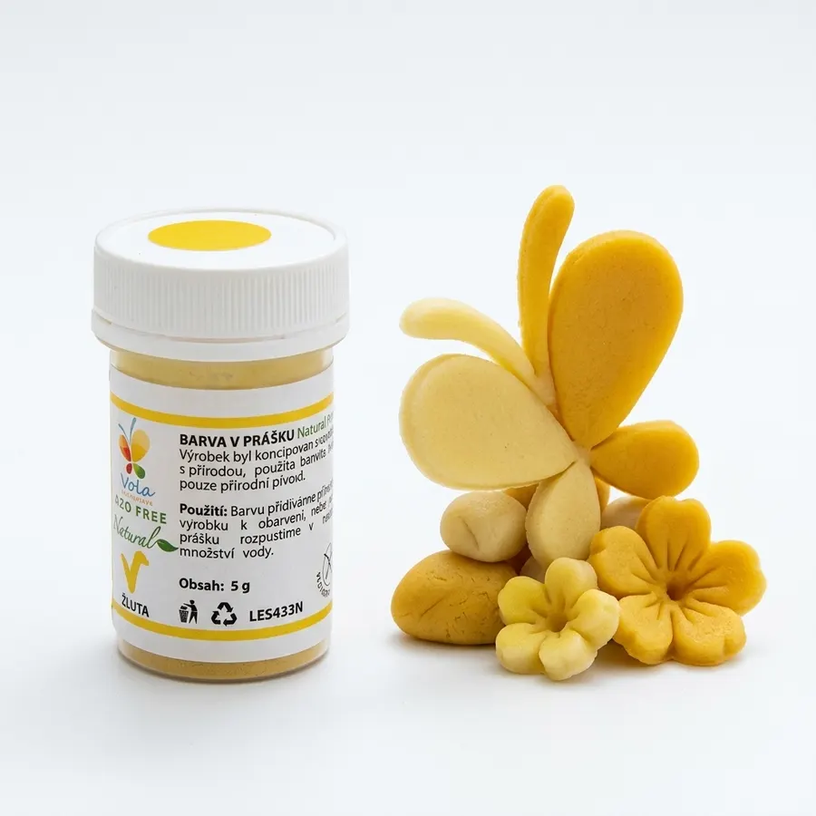 Žlutá přírodní prášková barva Natural Line 5 gramů