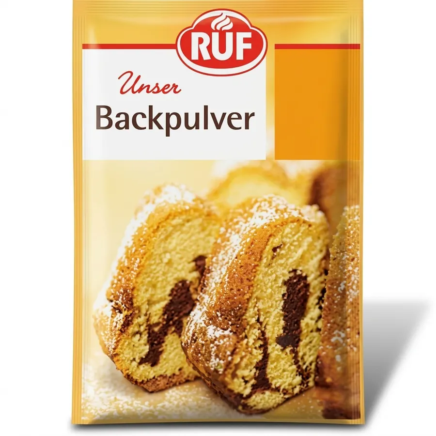 Balení kypřicího prášku do pečiva RUF 6x 15g